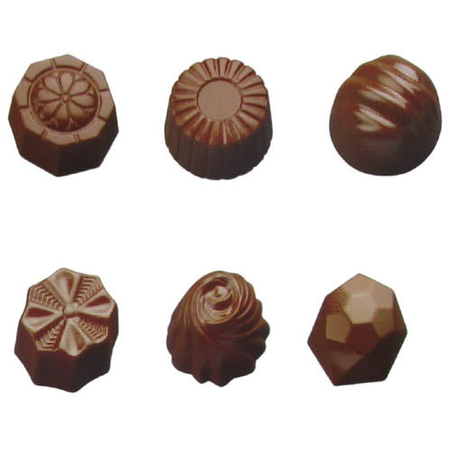 Assorted Plaques Chocolate Candy Mold #5765